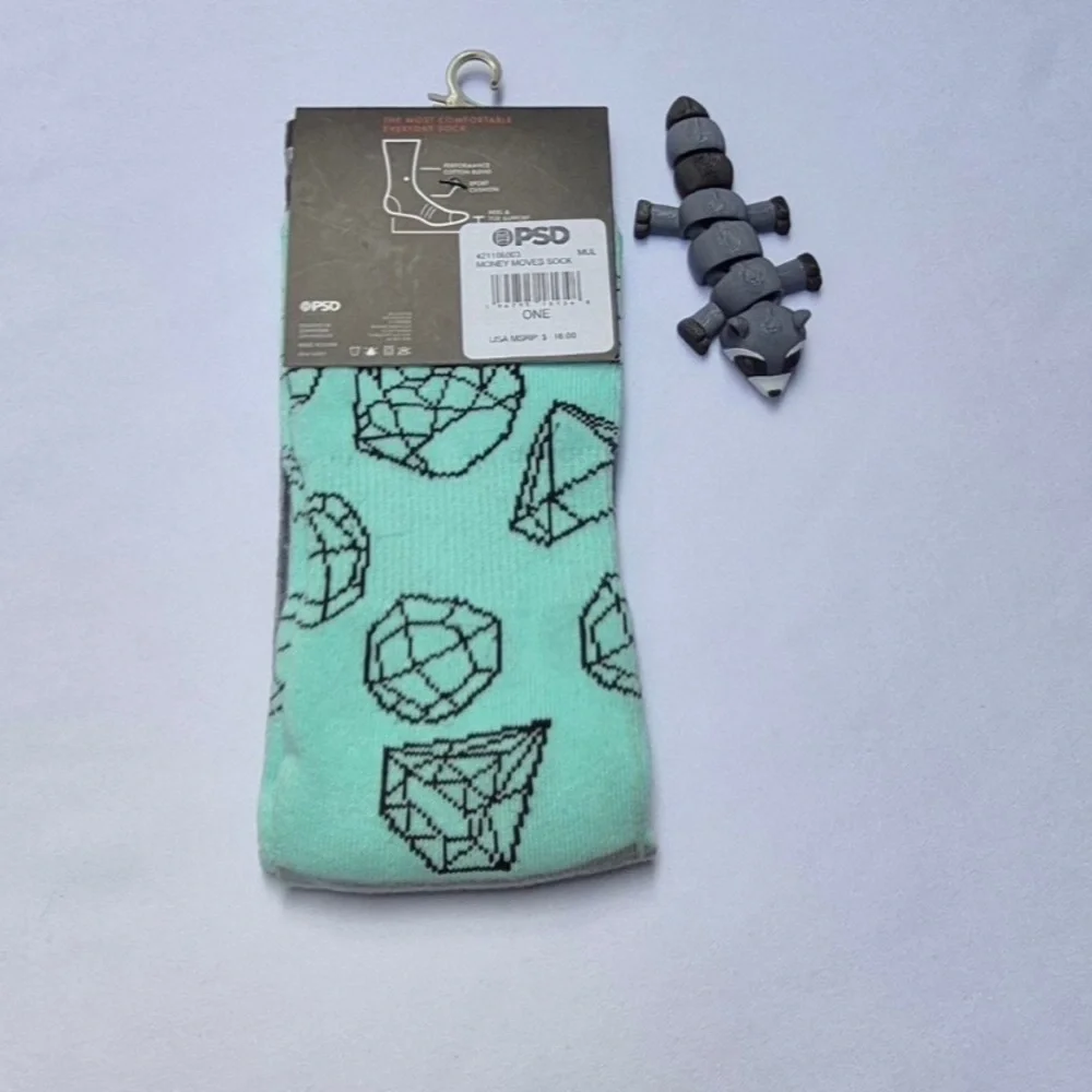 PSD MONEY MOVES MEN'S SOCK'S COLOR MUL SIZE ONE. - Picture 4 of 4
